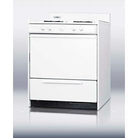 Gas, 4 Burners, 3.7 Cu. Ft., Battery Start, White, 24" x 30" x 40"