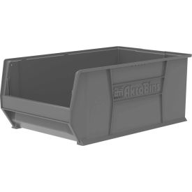 Plastic Super-Size Stacking Bin, 29-1/4"L x 18-3/8" W x 12"H, Gray