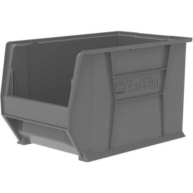 Plastic Super-Size Stacking Bin, 20"L x 12-3/8" W x 12"H, Gray