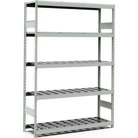 5 Shelf High-Density Storage for Taper 40 - 60"Wx18"Dx87"H Light Gray
