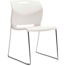 Armless Stacking Chair - Plastic - Ivory Clouds