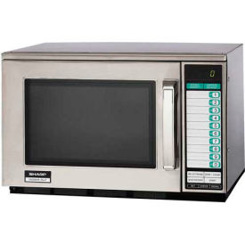 Commercial Microwave Oven, 2100 Watt, Stainless Steel, 20-1/8"W x 18-1/2"H x 13-1/4"D