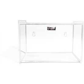 Single Face Mask Holder, Acrylic, Clear, 7-1/2"W x 4-3/4"H x 5-1/4"D