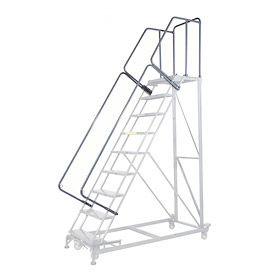 44"H Handrail Kit for Extra Heavy Duty Rolling Safety Ladders - CAL OSHA Compliant