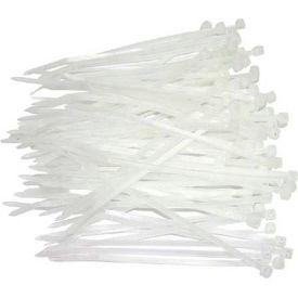 Cable Tie, 7-7/8" x 1/8", Neutral, 100 Pcs