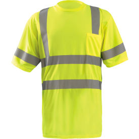 Class 3 Classic Wicking Birdseye T-Shirt with Pocket Yellow, 3XL