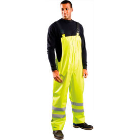 Class E Premium Flame Resistant Rain Bib Pants HRC2 Yellow, M, LUX-TBIB/FR-YM