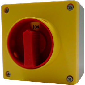 32A, 3-Pole, Enclosed Disconnect Switch, Red/Yellow