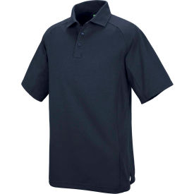 New Dimension Unisex Short Sleeve Special Ops Polo Shirt Dark Navy Size L