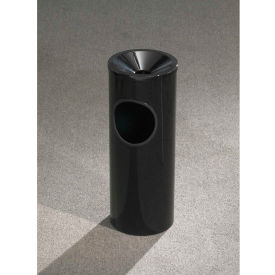 3 Gallon Ash/Trash Receptacle with Funnel Top Ash, Satin Black