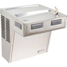 Elkay Wall Mount ADA Drinking Fountain, Stainless Steel, Wall Hung, 115V, 60Hz, 5 Amps, EMABF8S