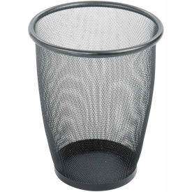 Mesh Round Wastebasket, 5 Gallon - 9717BL