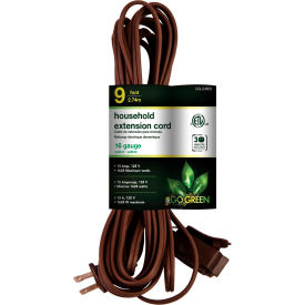 9 Ft Household Extension Cord - Brown