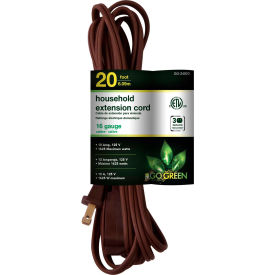 20 Ft Household Extension Cord - Brown