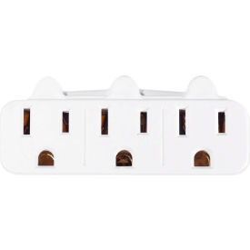 3 Outlet Wall Tap - White