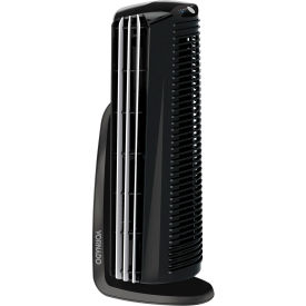 15" Duo Small Room Tower Fan, 4 Speed, 78 CFM, 120V, Black