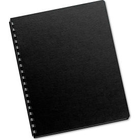 Futura Binding System Covers, Round Corners, 11 1/4 x 8 3/4, Black, 25/Pack