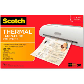 Menu Size Thermal Laminating Pouches, 3 mil, 17 1/2 x 11 1/2, 25 per Pack