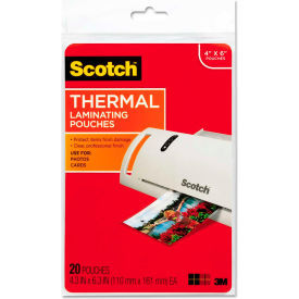 Photo Size Thermal Laminating Pouches, 5 mil, 6 x 4, 20/Pack