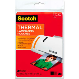 Photo Size Thermal Laminating Pouches, 5 mil, 7 x 5, 20/Pack
