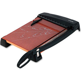 Heavy-Duty Guillotine Paper Trimmer, Wood Base, 12"x15"