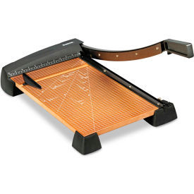 Heavy-Duty Guillotine Paper Trimmer, Wood Base, 12"x18"