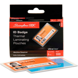 HeatSeal Thermal Laminating Pouch, 5 mil, 2 9/16 x 3 3/4, ID Size, 100