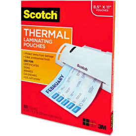 Letter Size Thermal Laminating Pouches, 3 mil, 11 1/2 x 9, 100 per Pack