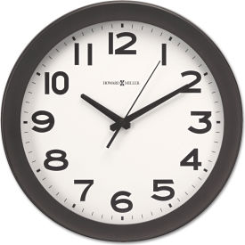 Battery Operated (not incl.), Brushed Nickel Hands, White Dial with Black Arabic numerals, glass crystal.