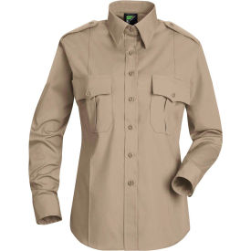 Deputy Deluxe Women's Long Sleeve Shirt Silver Tan 2XL - HS11