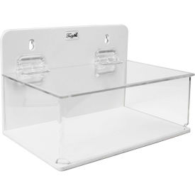 Small Lab Supply Box with Lid, 9"W x 6"D x 6"H, White/Clear