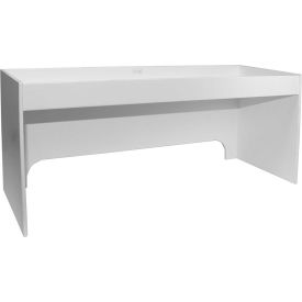 3' Fume Hood Shelf, 36"W x 5"D x 8"H, White