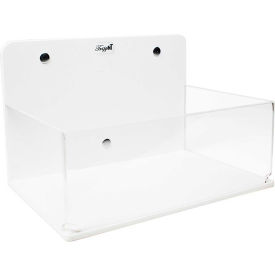 Small Lab Box with Magnetic Mount, 9"W x 6"D x 6"H, White/Clear