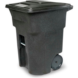 Heavy Duty Two-Wheel Trash Cart, 96 Gallon Black