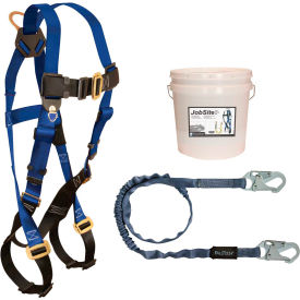 Starter Kit with Harness, 6' Shock Absorbing Lanyard & 2-Gallon Bucket