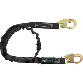 Heavyweight 6' Shock Absorbing Lanyard, Single Leg, with 2 Snap Hooks