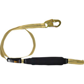 Arc Flash/Soft Pack 6' Shock Absorbing Lanyard, with 1 Loop & 1 Snap Hook