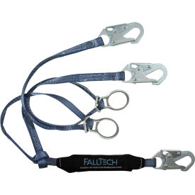 ViewPack 6' Shock Absorbing Lanyard, with 3 Snap Hooks & 2 Tie-back D-rings