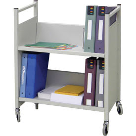 Cubbie Transport Cart, 100 lbs Capacity, Light Gray