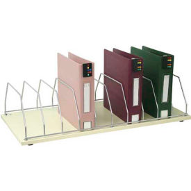 Table Top Storage Rack, 10 Binder Capacity, Beige