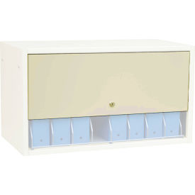 Retractable Locking Panel Only For Cubbie File Rack, Beige