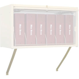 Wall Mounting Brackets Only For Cubbie File Rack, Beige, 2/PK