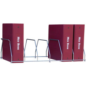 Wire Organizer For Cubbie File Rack, 6 Binder Capacity, Chrome