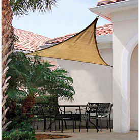 ShadeLogic Sun Shade Sail Triangle 12 ft. x 12 ft. Sand