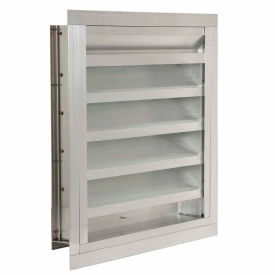 Combination Louver / Damper with Flange 60"W x 24"H - 60x24