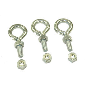 3/8" Eye Bolt Package for Chain Mount, Silver