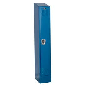 Ready-Built II 1-Tier 1 Door Locker, 12"W x 18"D x 84"H, Blue, Assembled