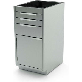 Stainless Steel Base Cabinet BC-2700, 4 Drawers, 18"W x 21"D x 36"H