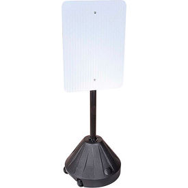 Next Generation Rolling Black Sign Base with 58" Pole