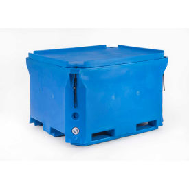 Polar Insulated Box w/ Lid, 49"L x 41"W x 30"H, 1400 lb. Capacity, Blue